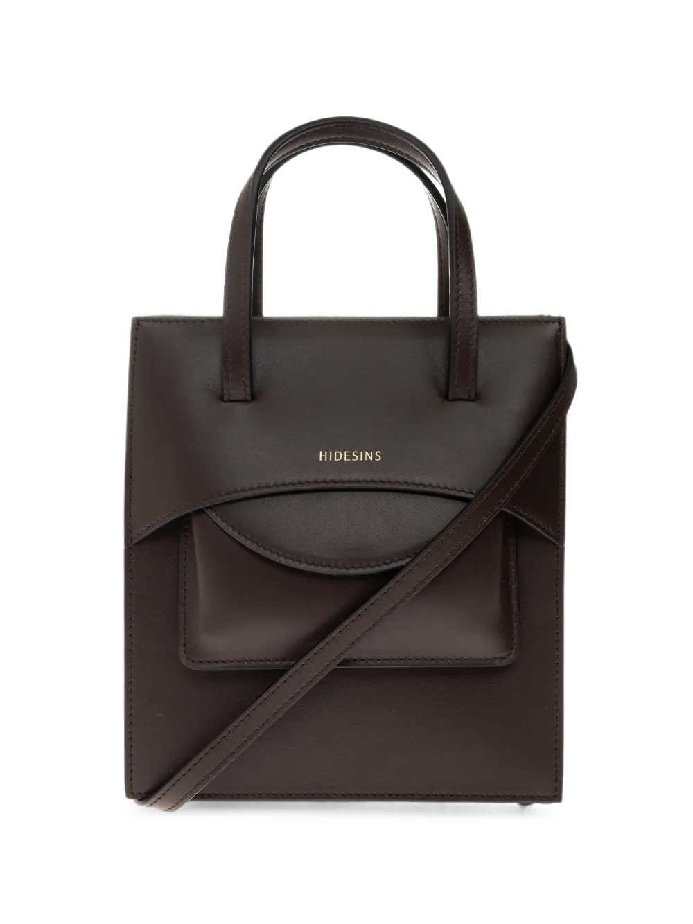 HIDESINS M Pocket leather tote bag - Marron HIDESINS M Pocket leather tote bag - Marron
