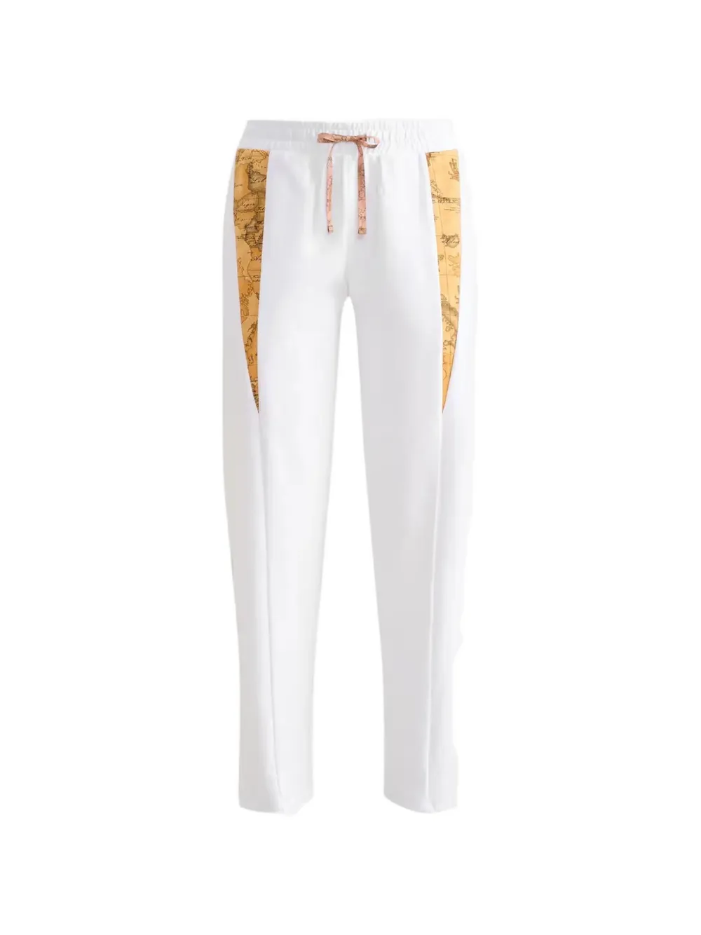 Alviero Martini 1° Classe Geo Classic Cotton Track Pants In White