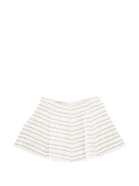 THELAURENT tweed flared mini skirt