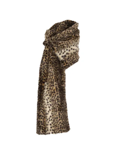 BB Couture leopard-print faux-fur scarf