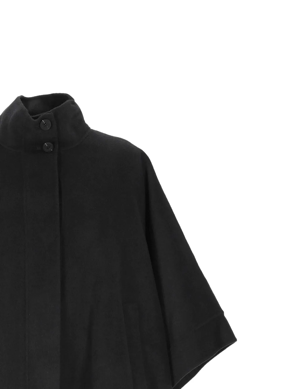 Ecoalf Asturia high-neck cape coat Grijs