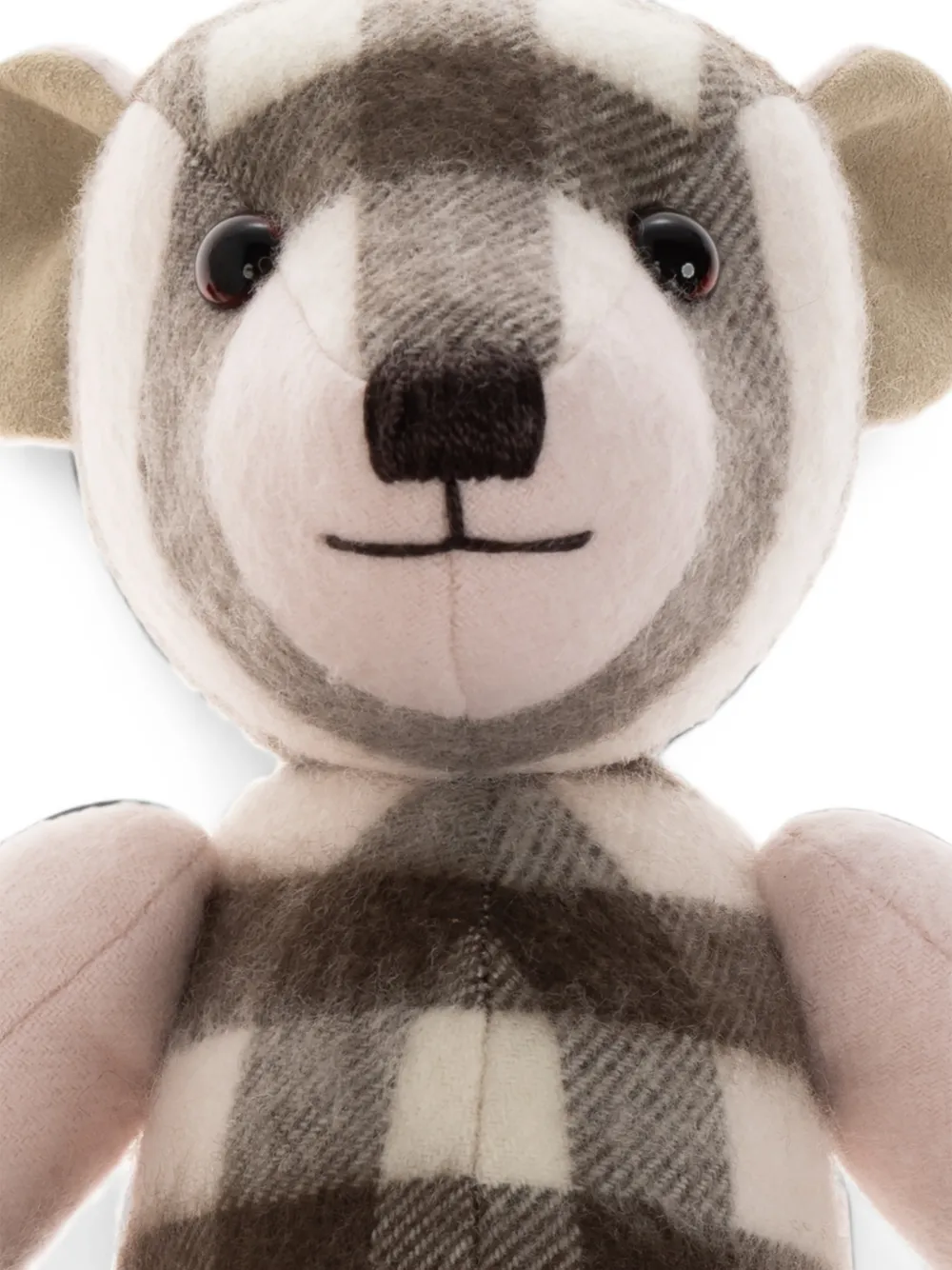 Burberry Kids Geruite pluchen beer Beige