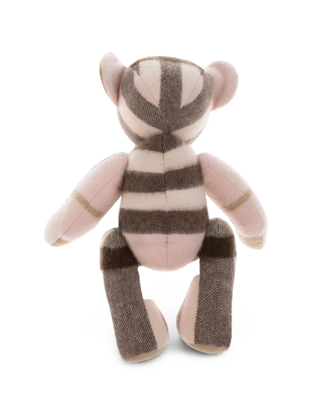 Burberry Kids Geruite pluchen beer Beige