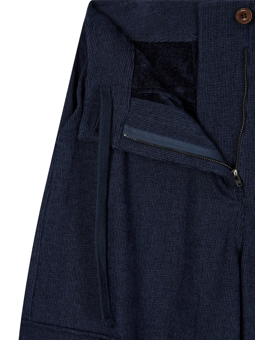 TOMBOY drawstring-ankle cargo pants Blauw