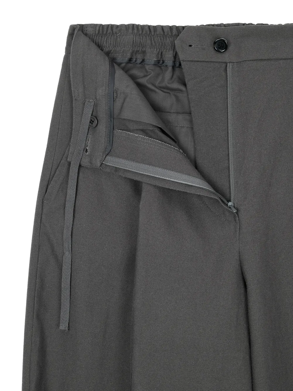 TOMBOY pleated wide-leg tailored trousers Grijs