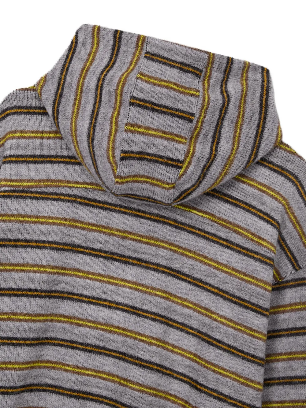 TOMBOY striped drawstring hoodie Grijs