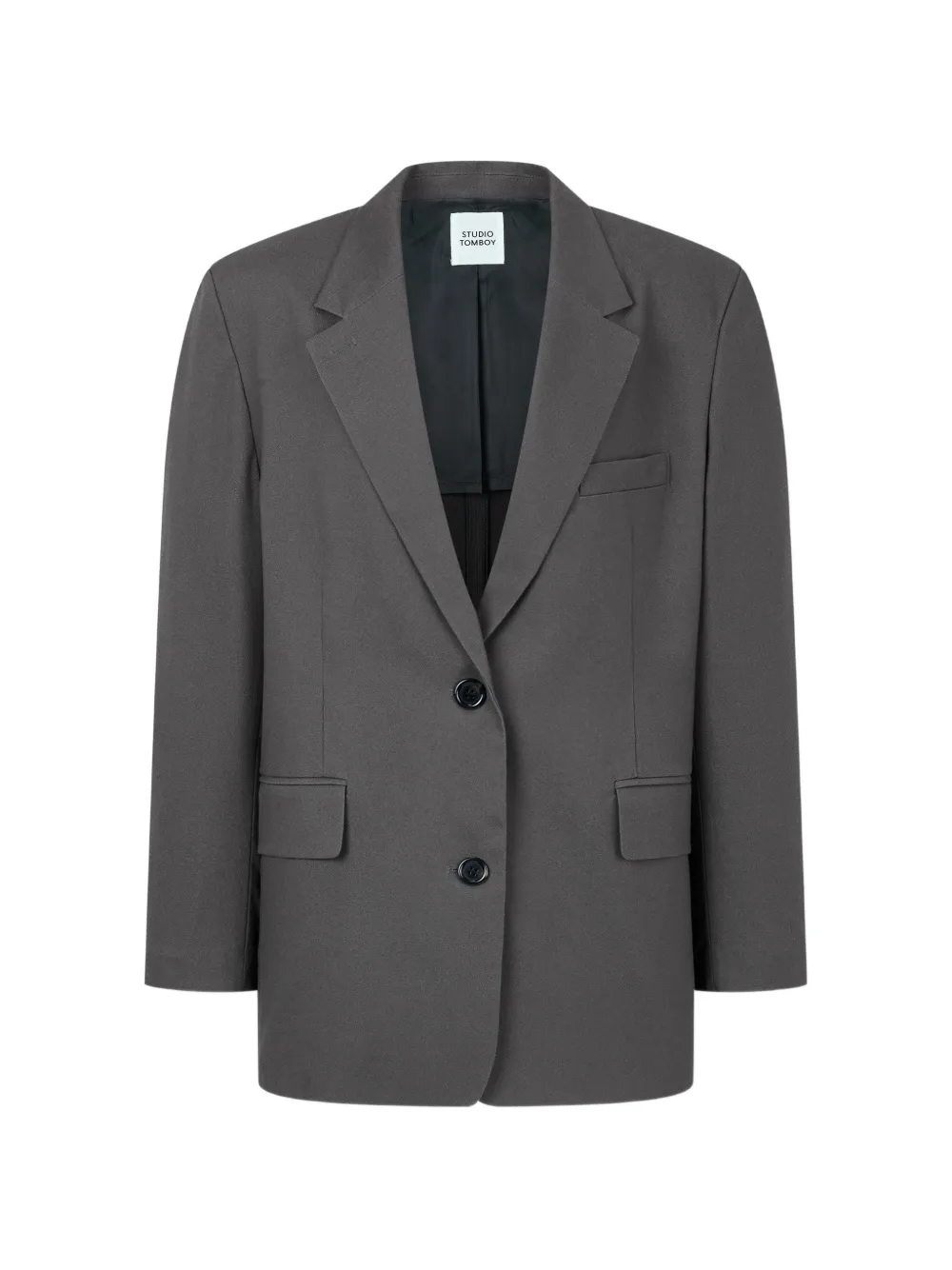 TOMBOY notched-lapels single-breasted blazer Grijs