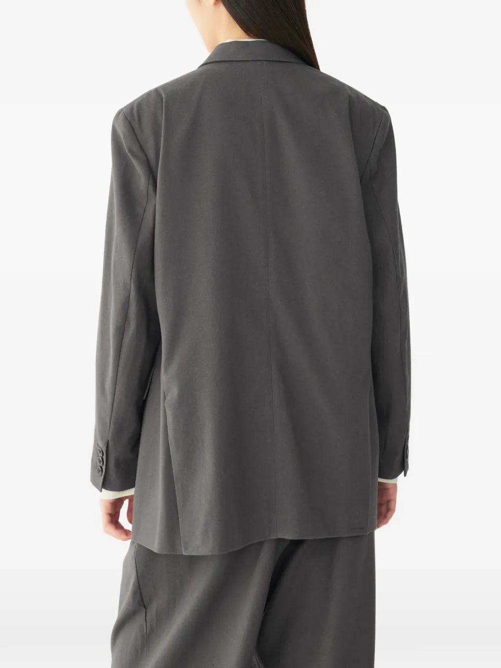 TOMBOY notched-lapels single-breasted blazer Grijs