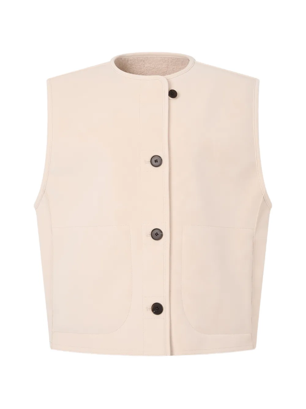 TOMBOY buttoned vest - Nude