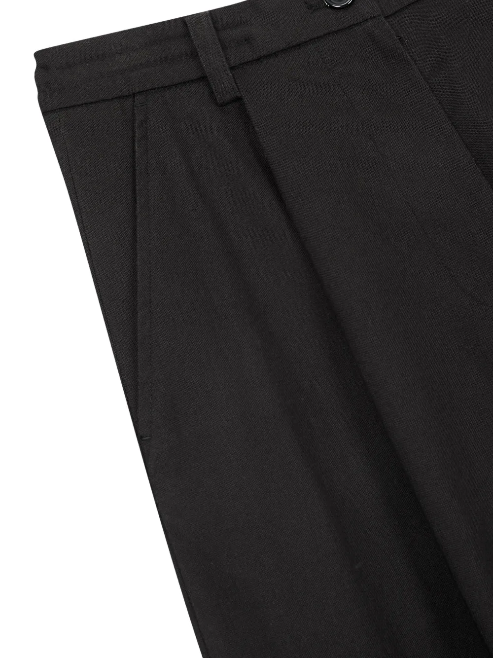TOMBOY pleated wide-leg trousers Zwart
