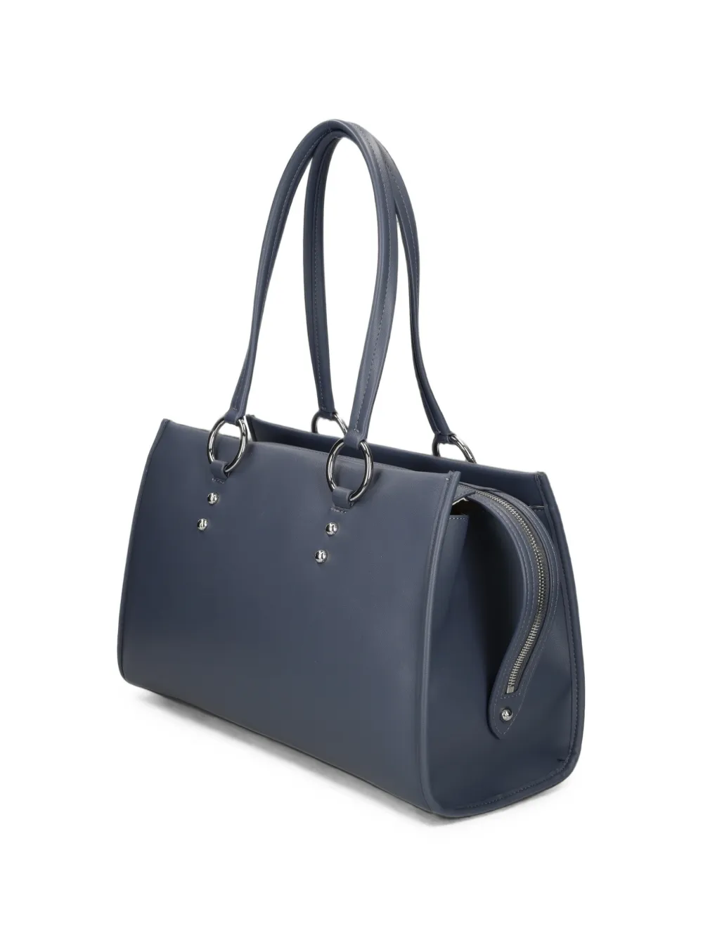 Lacoste Celys medium ring-detail shoulder bag Blauw