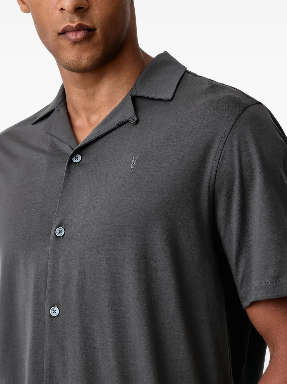 AllSaints Hudson short-sleeve shirt Grijs
