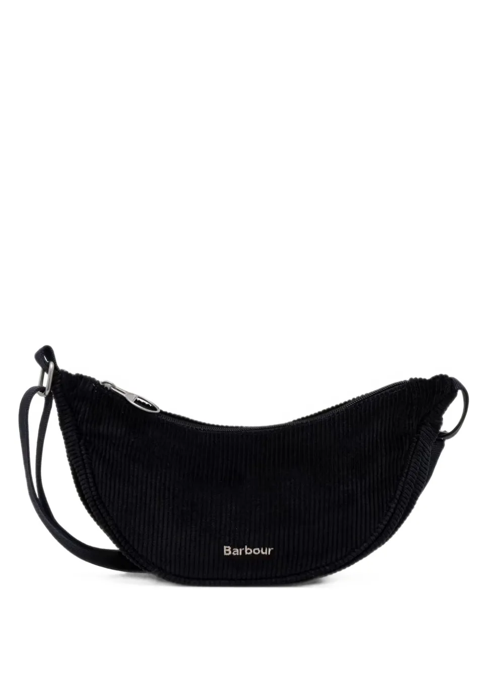 Barbour Mia corduroy curved mini cross body bag - Nero