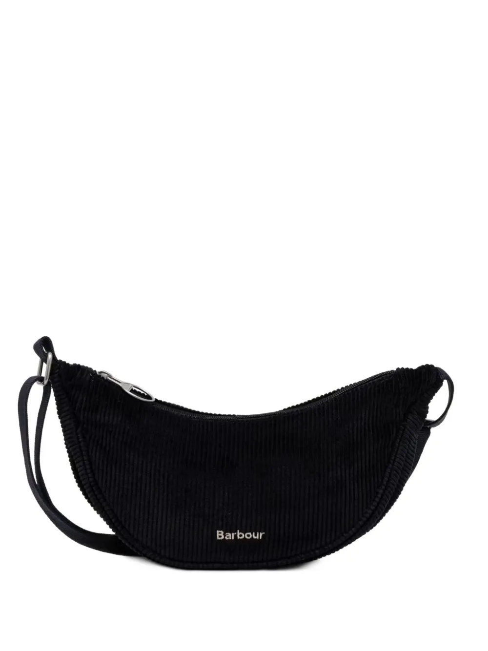 Barbour Mia corduroy curved mini cross body bag - Nero