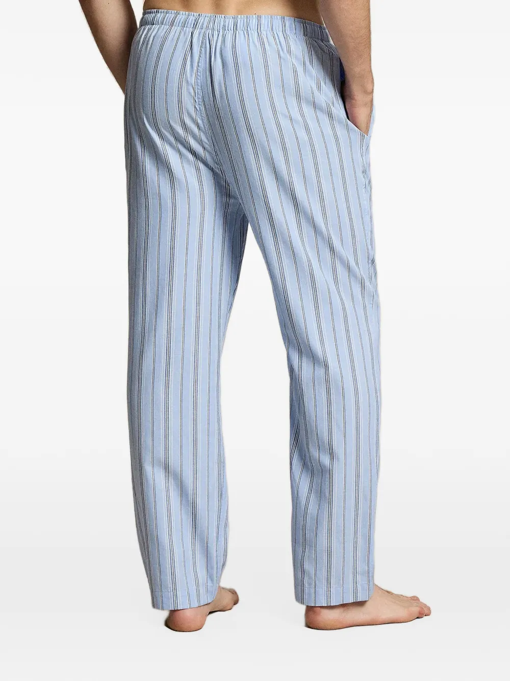 Polo Ralph Lauren Polo Bear striped cotton pyjama trousers Blauw