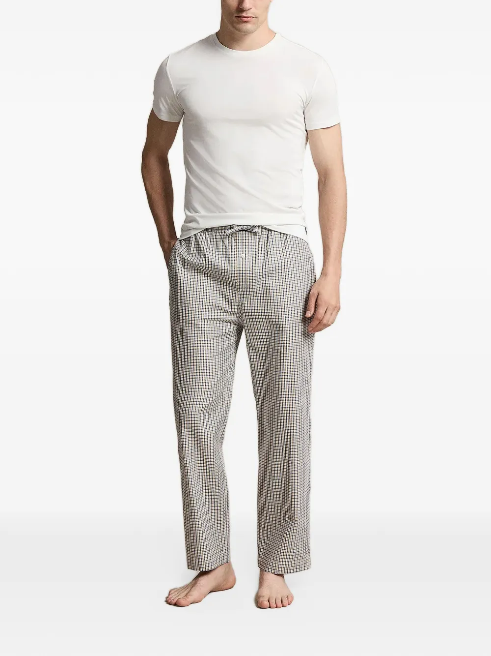 Polo Ralph Lauren monogram-print cotton pyjama set Beige