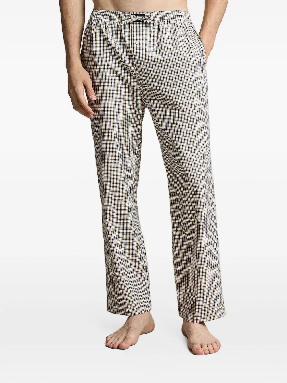 Polo Ralph Lauren monogram-print cotton pyjama set - Nude