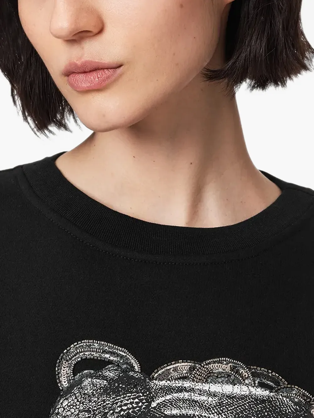 AllSaints Sweater verfraaid met pailletten Zwart