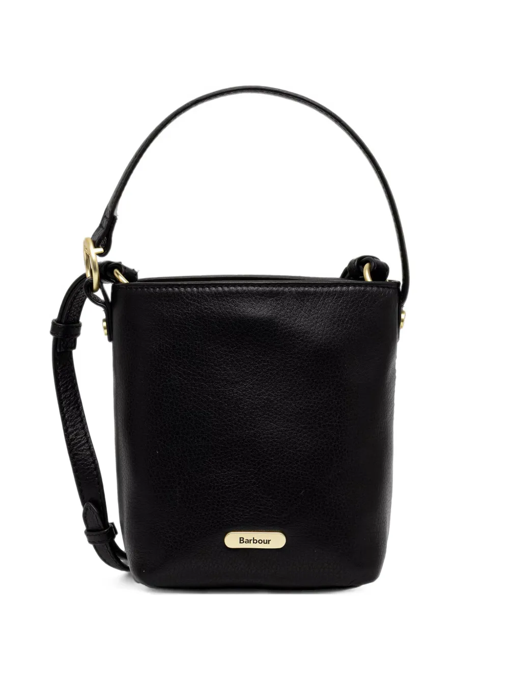 Barbour Cedar logo-plaque cross body bag - Nero