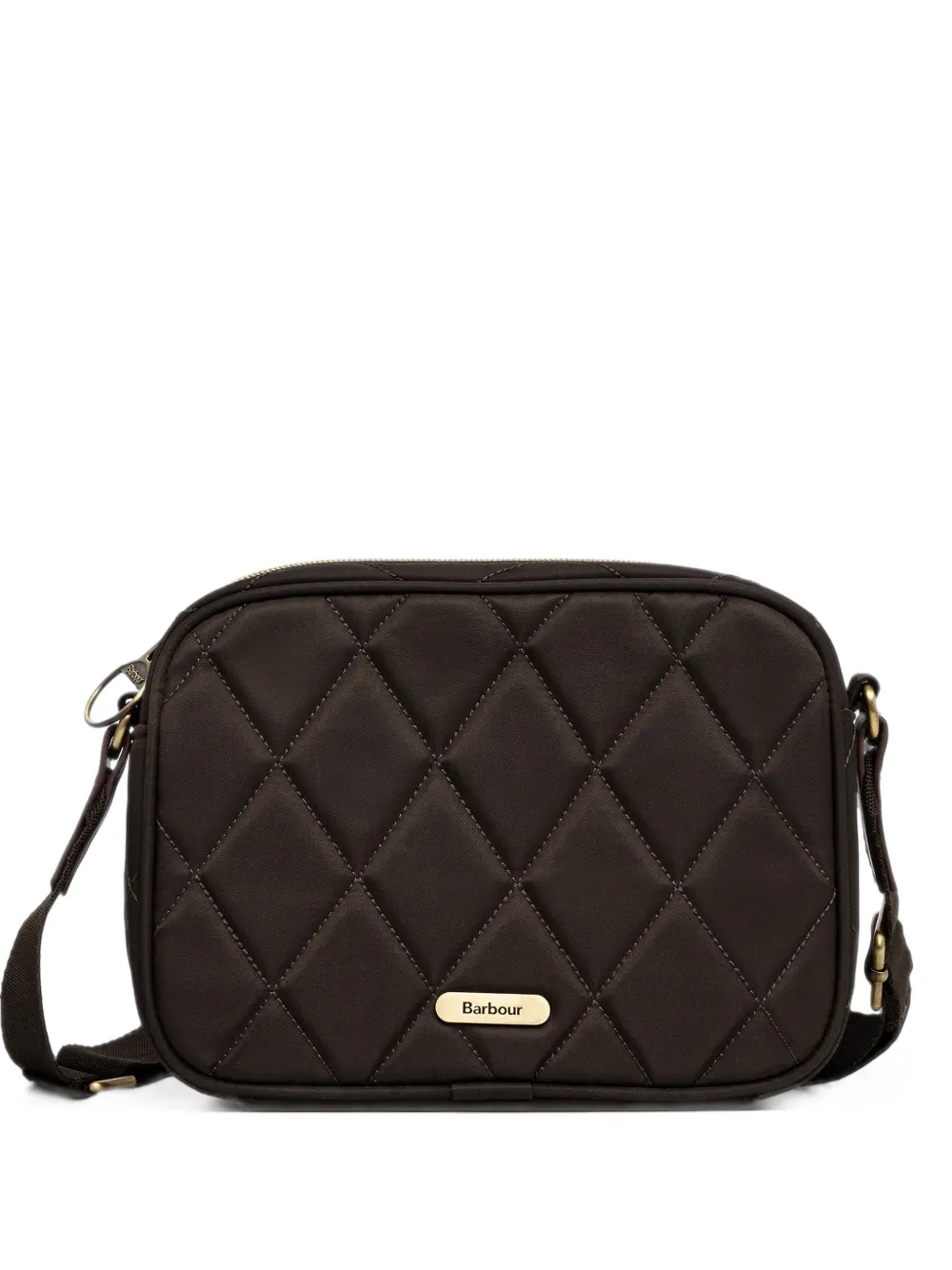 Barbour quilted crossbody bag Groen