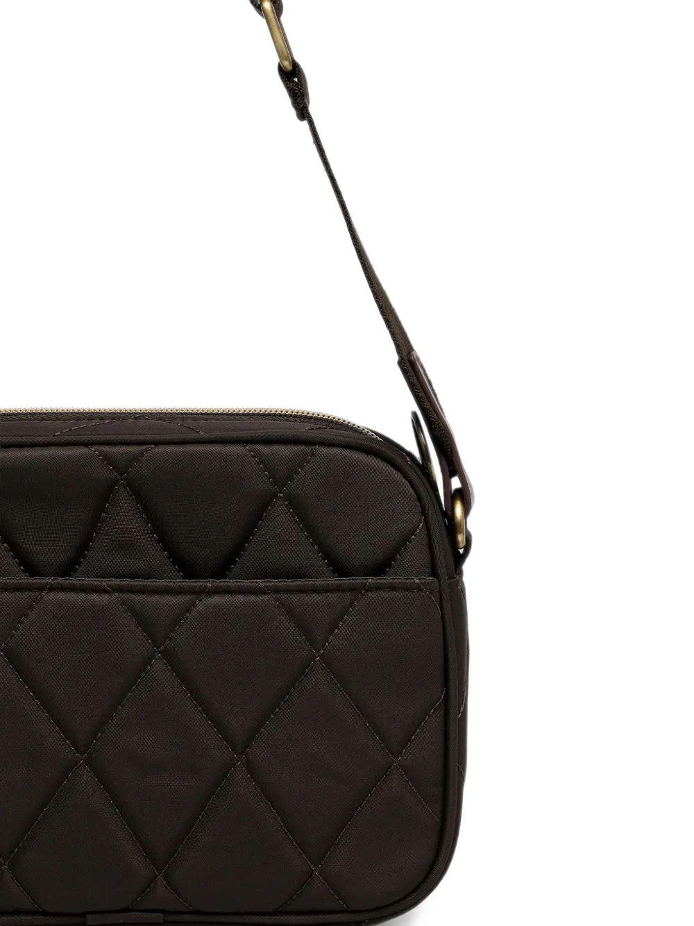 Barbour quilted crossbody bag Groen