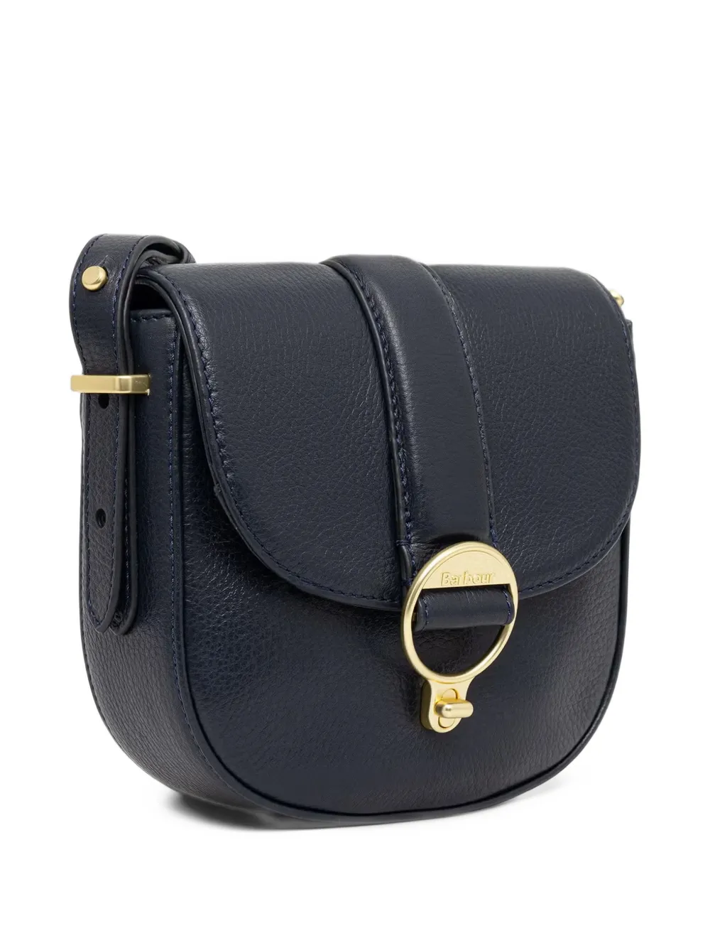 Barbour Elm leren crossbodytas Blauw
