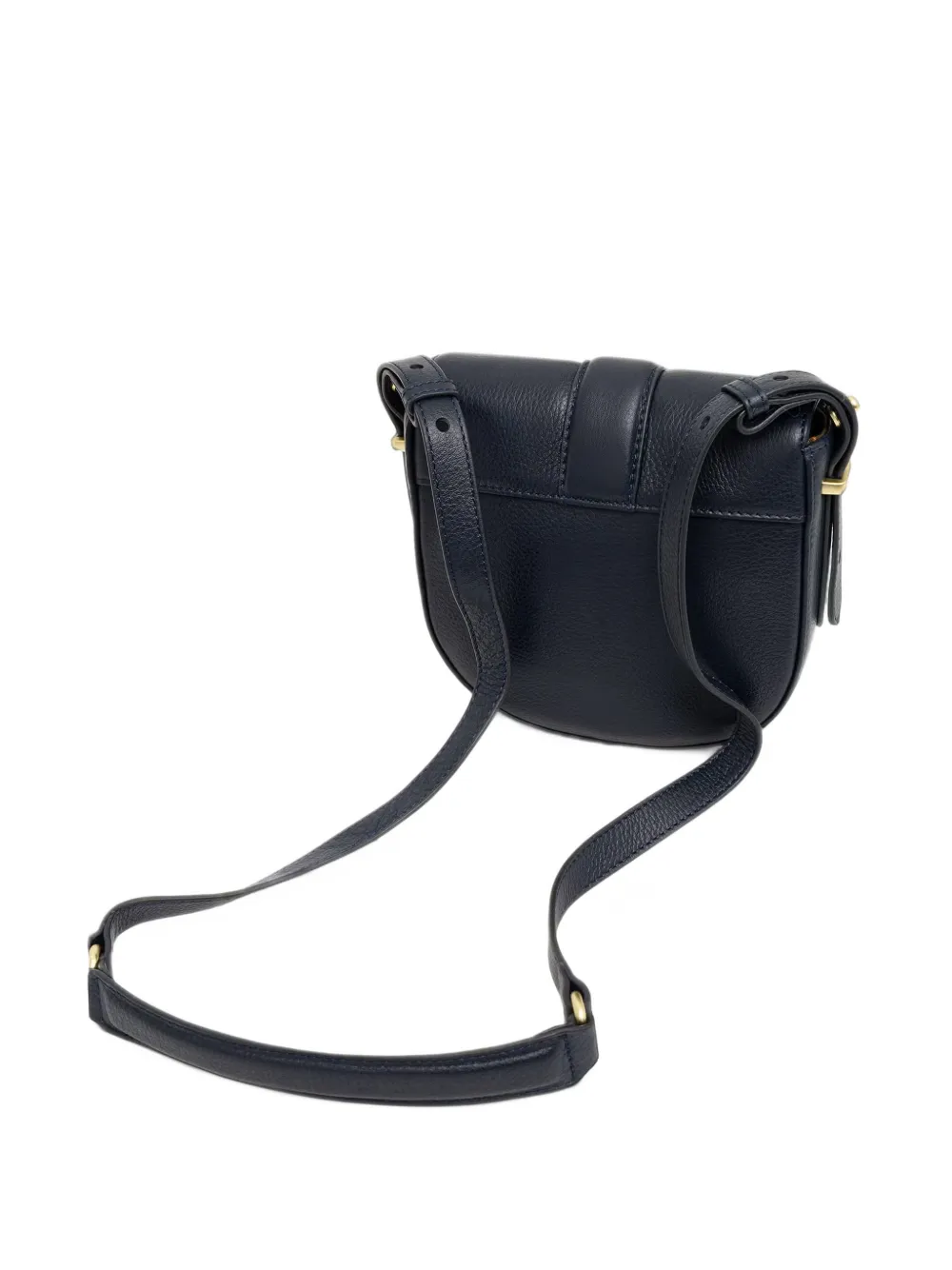 Barbour Elm leren crossbodytas Blauw
