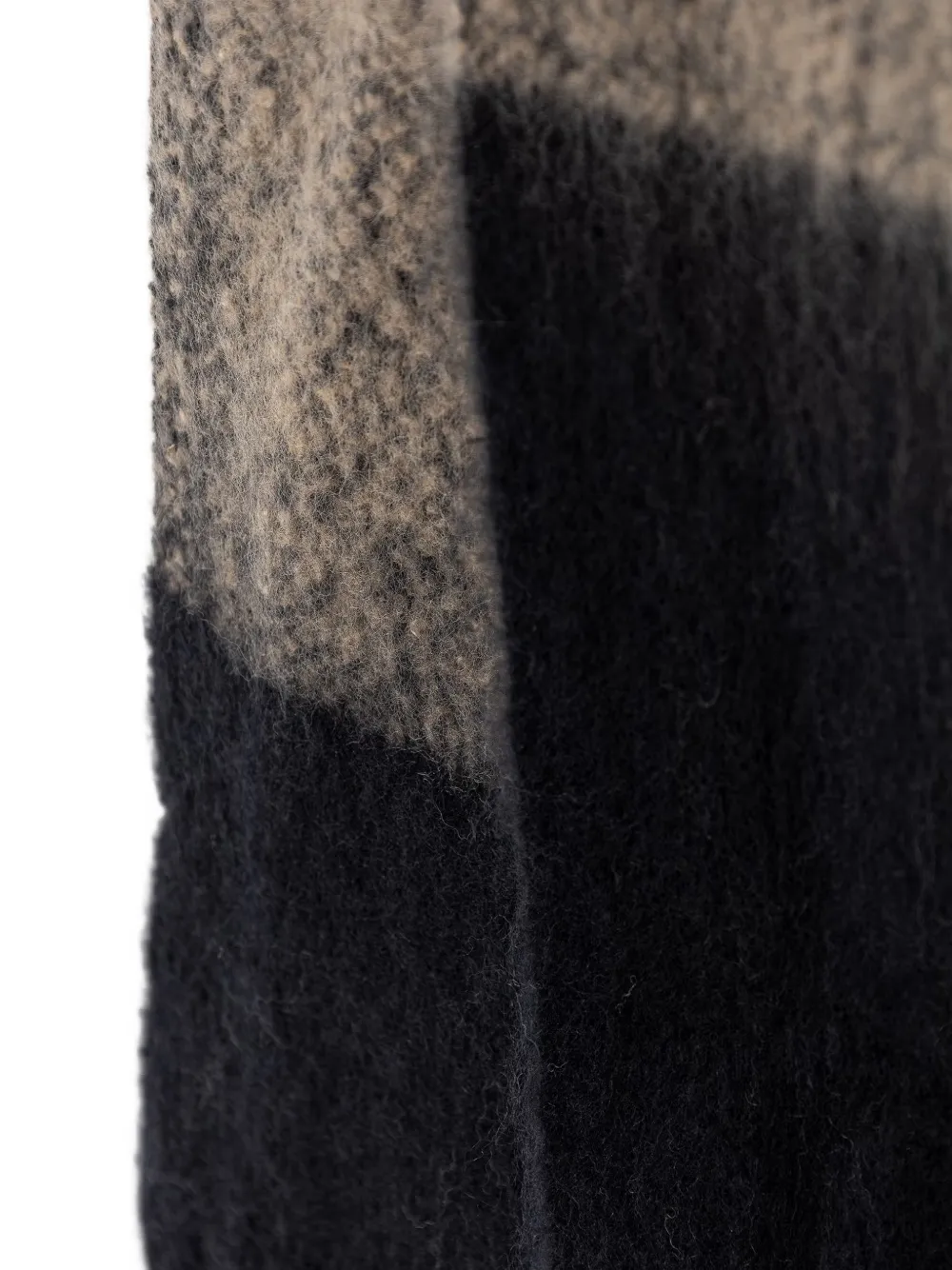 Barbour Isla bouclé sjaal met tartan ruit Zwart
