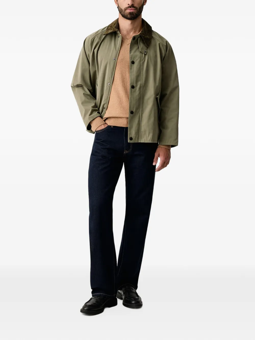 Barbour Transporter oversized jack Groen