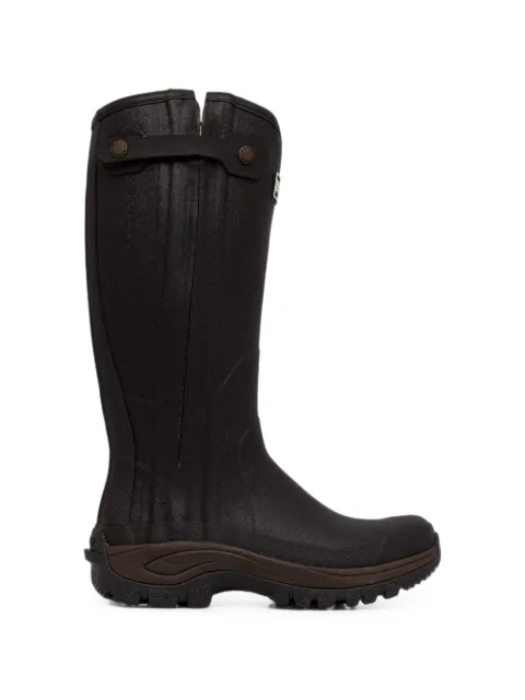 Barbour logo-patch buckled boots