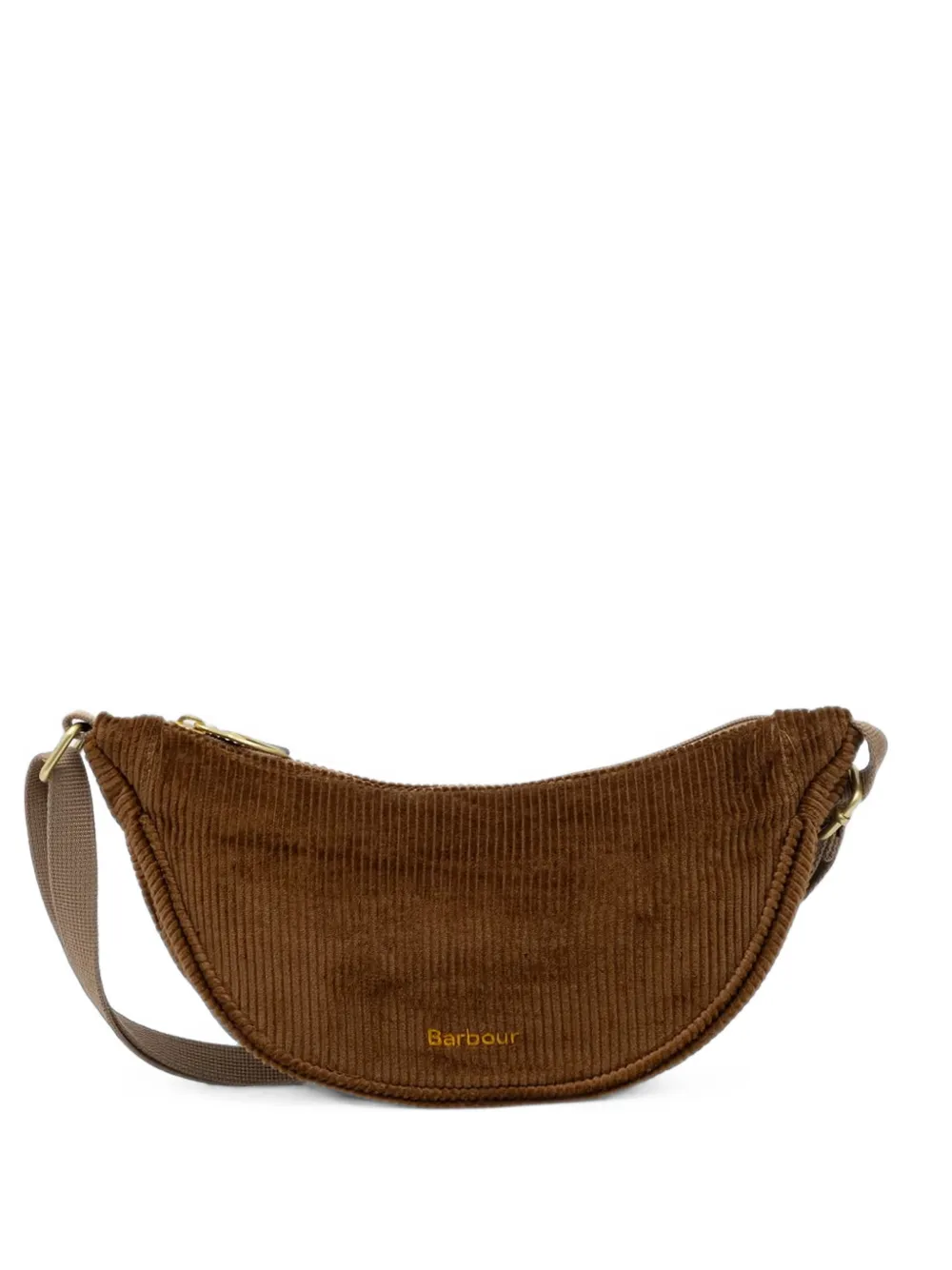 Barbour corduroy cross body bag - Marrone