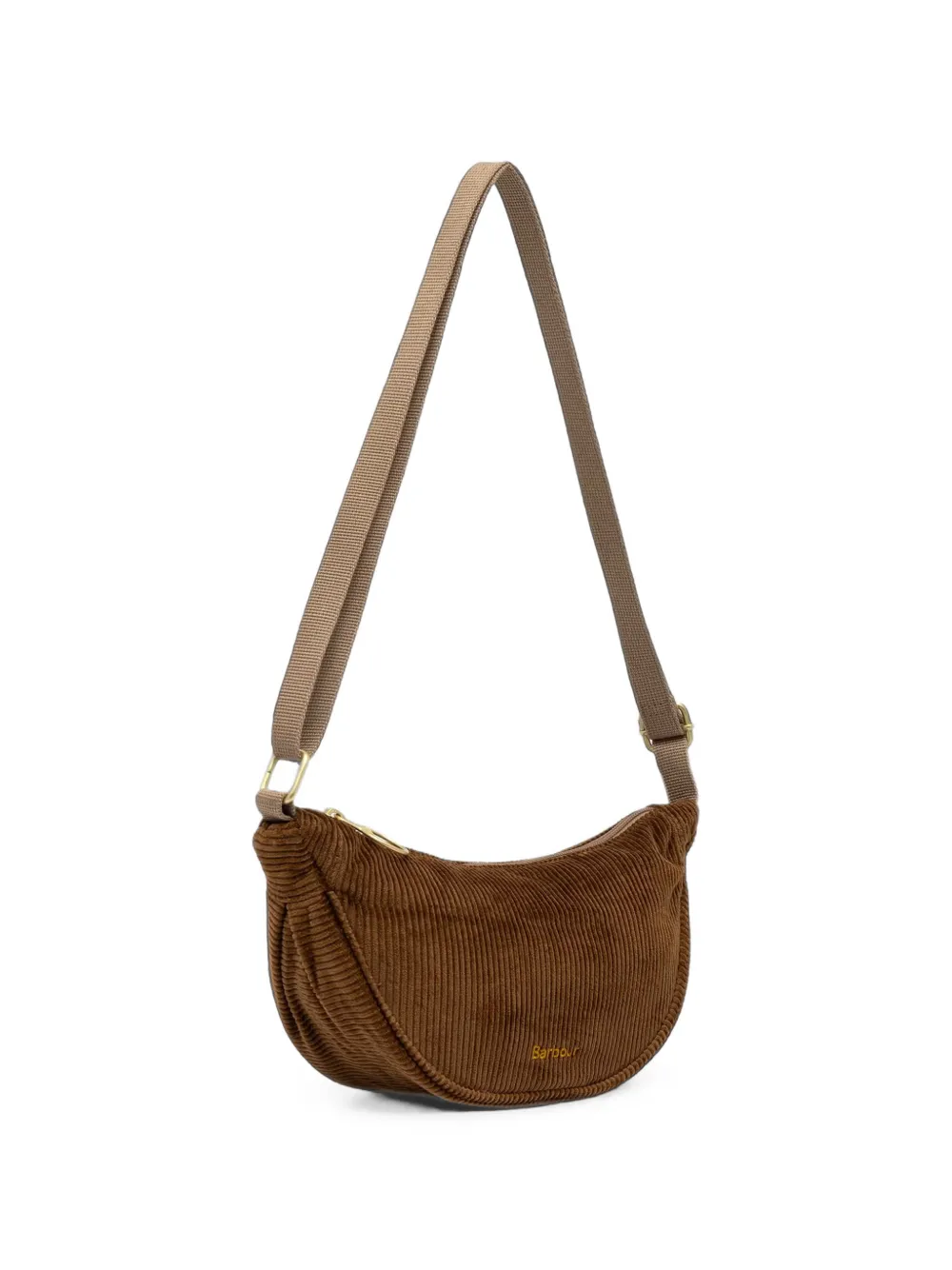 Barbour Ribfluwelen crossbodytas Bruin