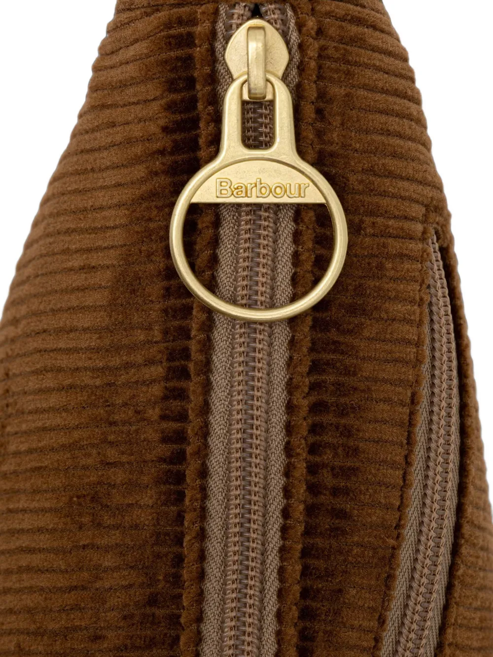 Barbour Ribfluwelen crossbodytas Bruin