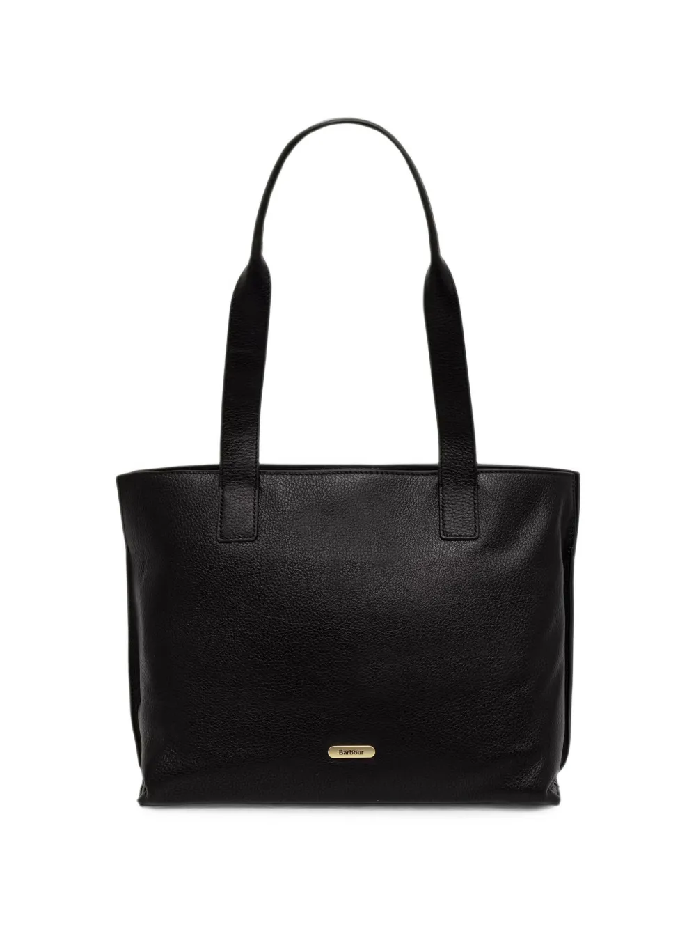 Barbour Grote Alder leren shopper met textuur Zwart