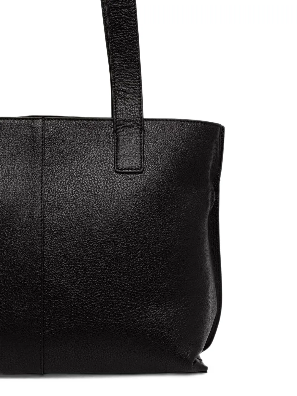 Barbour Grote Alder leren shopper met textuur Zwart