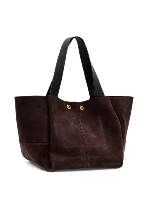 AllSaints Rosalie suede-finish tote bag
