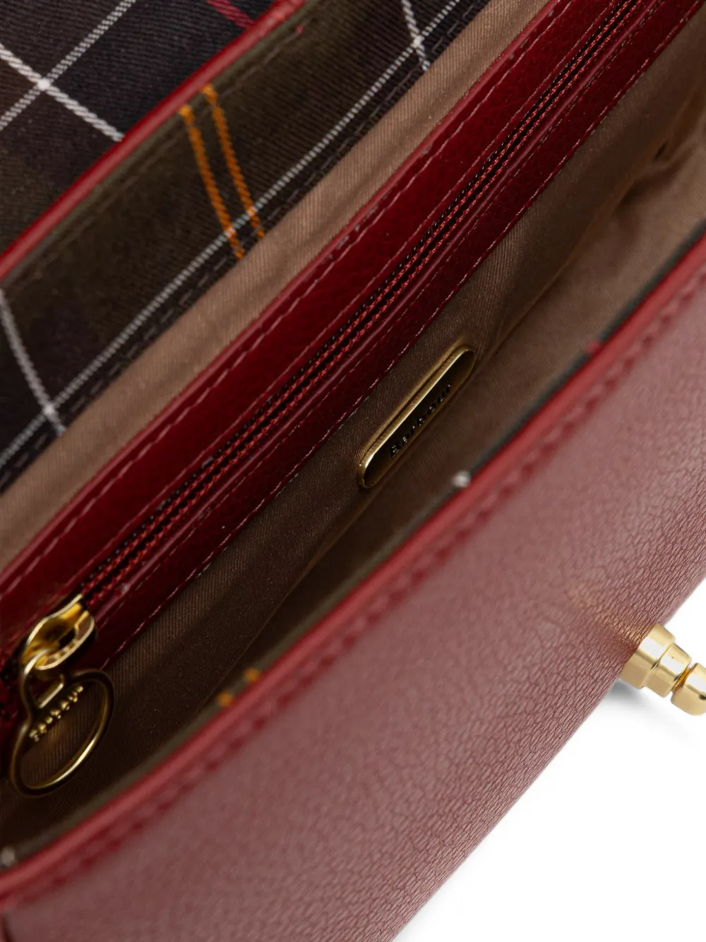 Barbour Schoudertas met logoplakkaat Rood