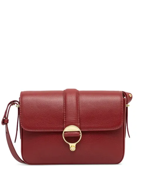 Barbour logo-plaque leather shoulder bag