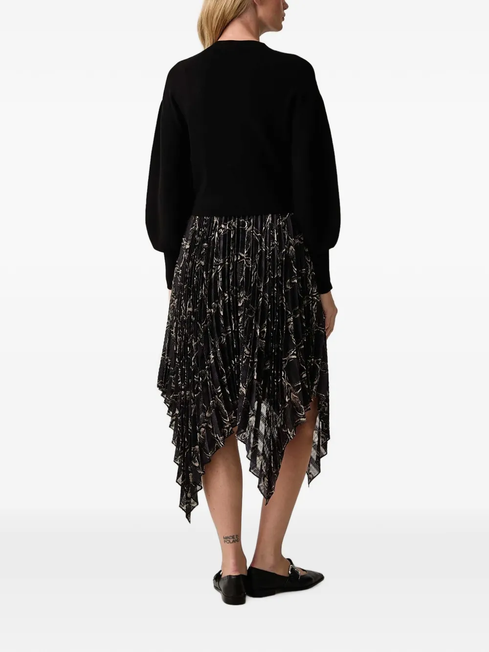 AllSaints Asymmetrische jurk Zwart