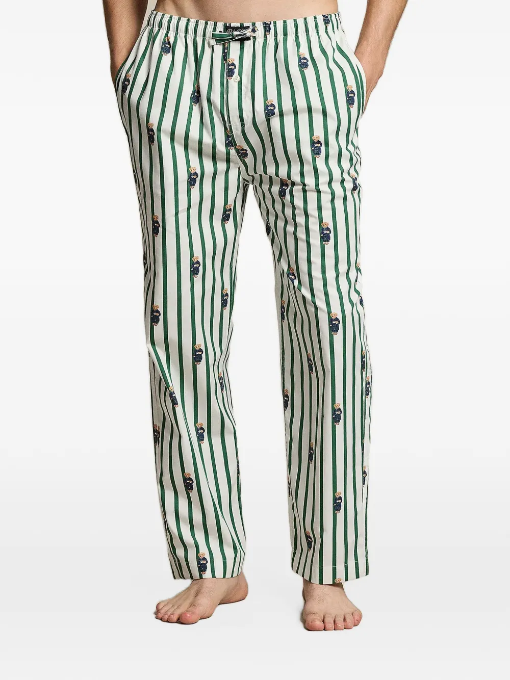 Polo Ralph Lauren Polo Bear striped cotton pyjama trousers - Weiß