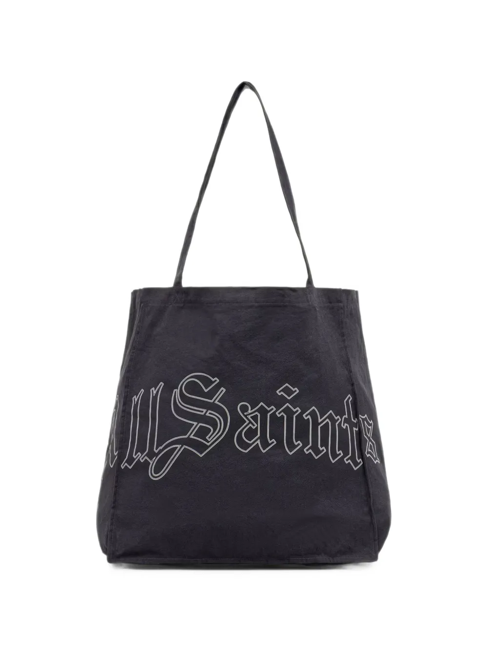AllSaints logo-print canvas tote bag