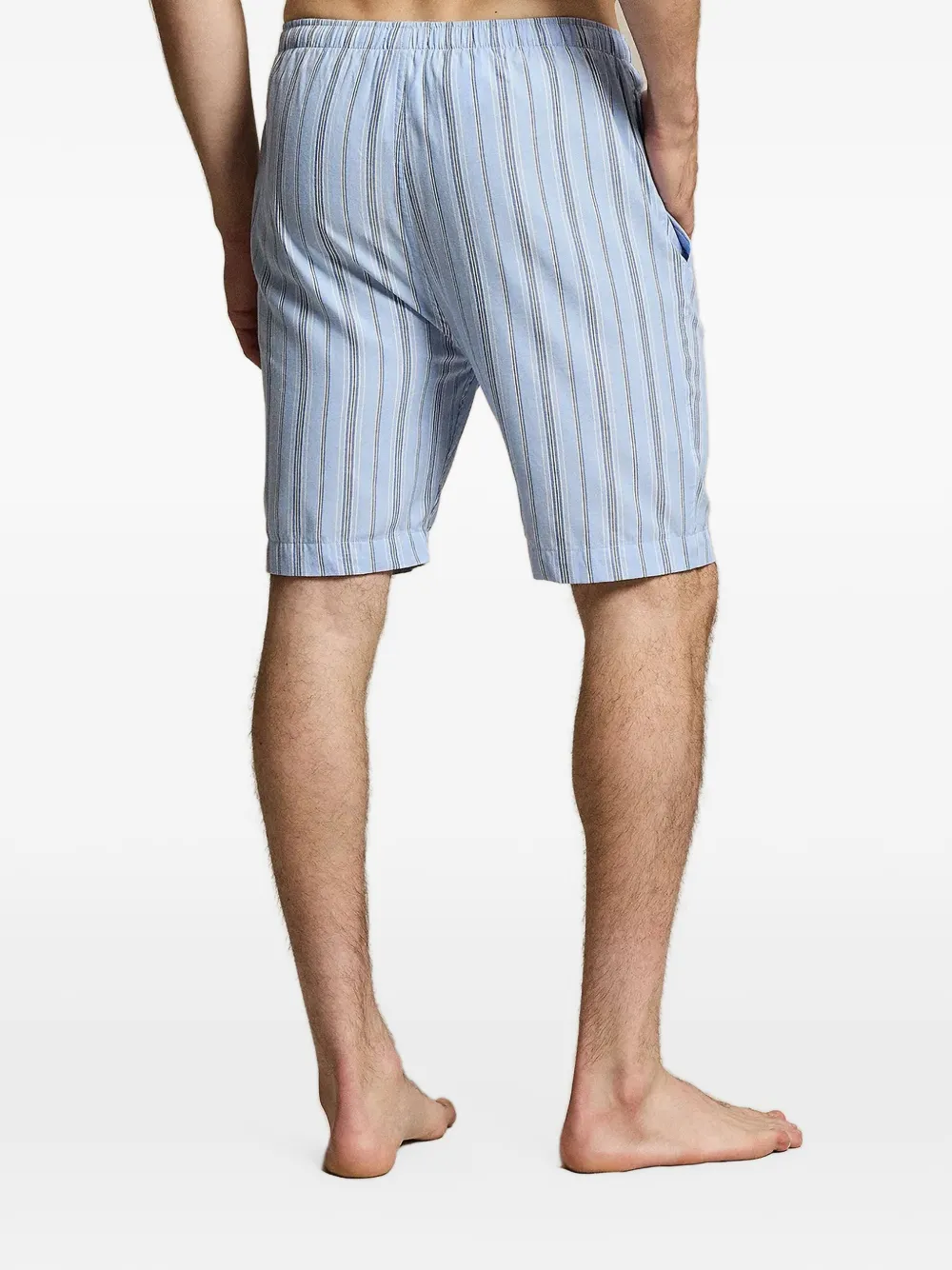 Polo Ralph Lauren vertical-stripe pajama shorts Blauw