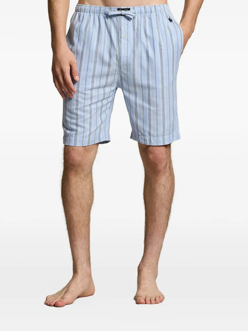 Polo Ralph Lauren vertical-stripe pajama shorts - Blau