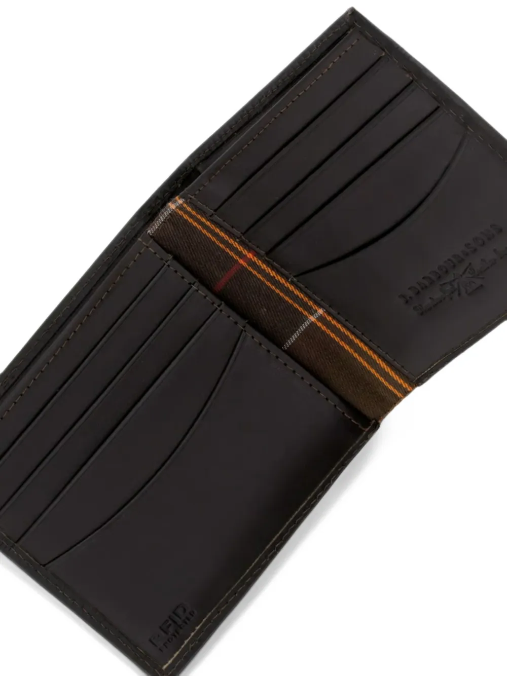 Barbour Brunton leather wallet Zwart