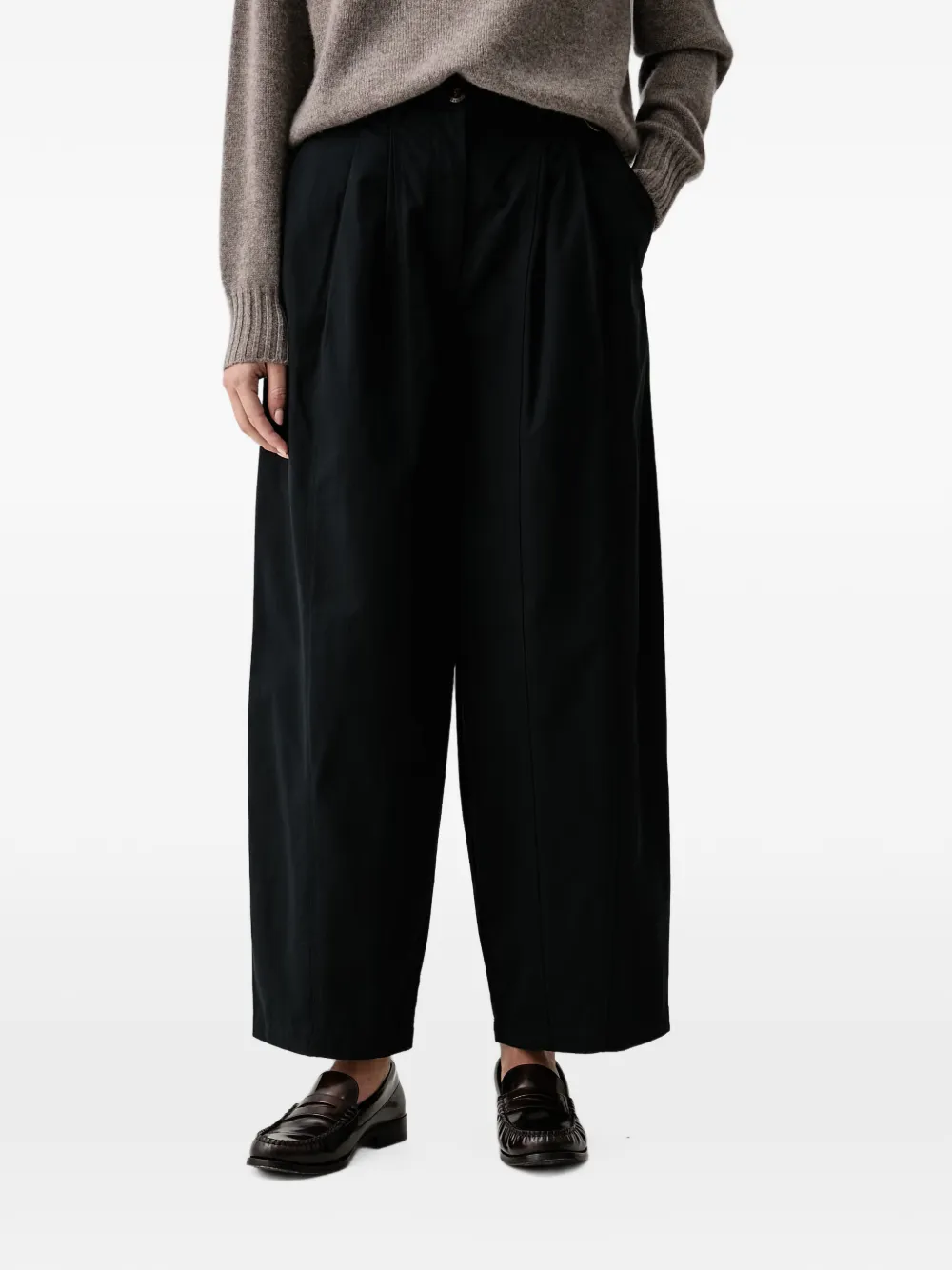 Barbour Glynis pleated wide-leg jeans - Nero