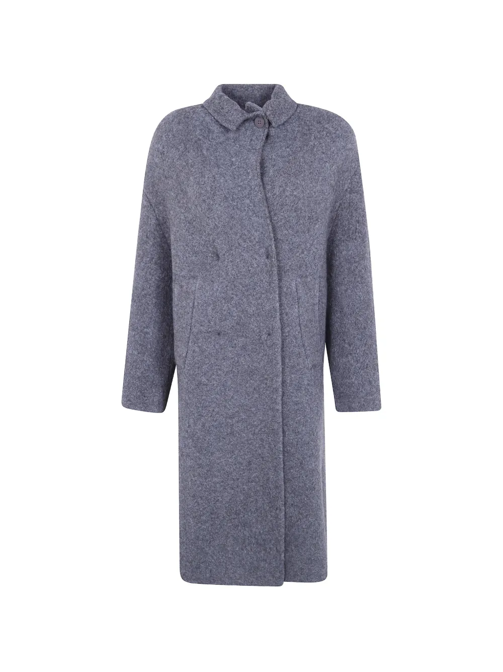 Boboutic button-fastening knitted coat - Grigio