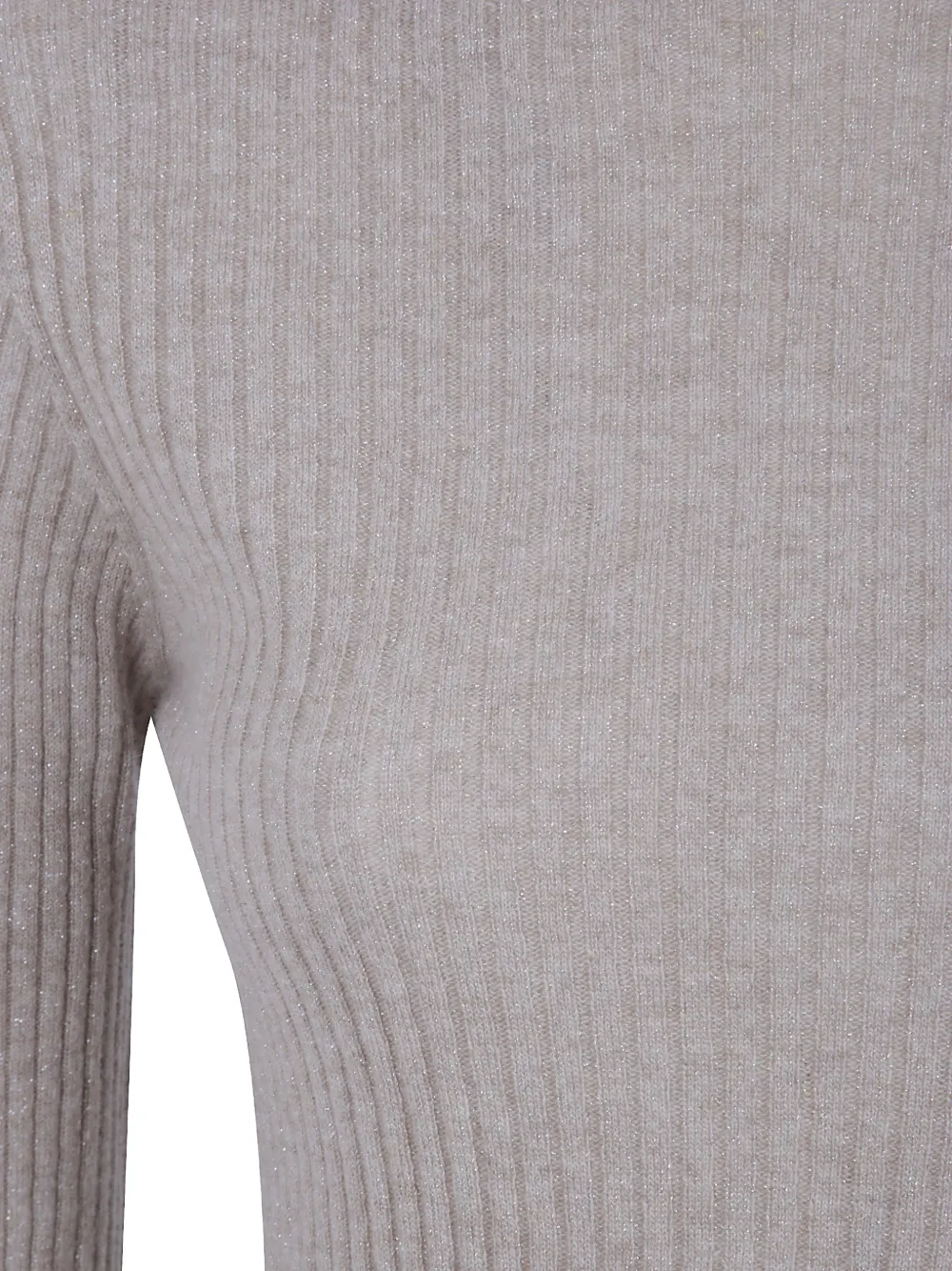 TWINSET Ribgebreide trui Beige