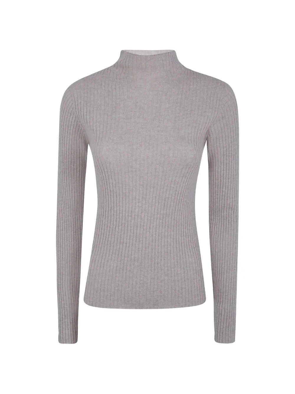 TWINSET ribbed-knit lurex sweater - Nude