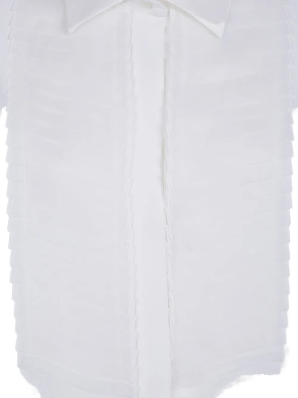 Antonelli pleated-panel buttoned shirt Wit