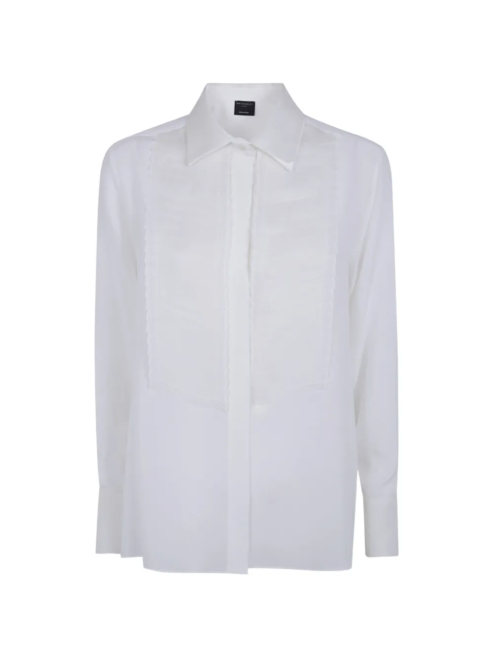 Antonelli pleated-panel buttoned shirt - Blanc Antonelli pleated-panel buttoned shirt - Blanc